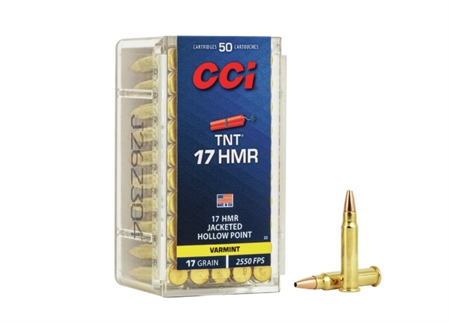 17 HMR / 17 GR TNT JHP / 50 RDS / CCI **NO LIMITS**