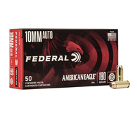 10MM / 180 GR AMERICAN EAGLE BRASS FMJ / 50 RDS / FEDERAL **NO LIMITS**
