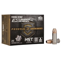 .30 SUPER CARRY / 100 GR PREMIUM JHP PERSONAL DEFENSE HST / 20 RDS / FEDERAL **NO LIMITS**