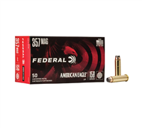 .357 MAG / 158 GR AMERICAN EAGLE JSP / 50 RDS / FEDERAL **NO LIMITS**