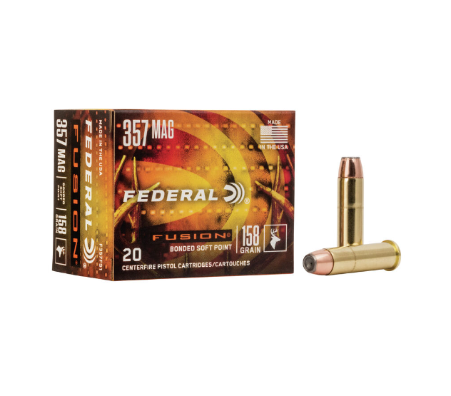 .357 MAG / 158 GR FUSIONÂ® SOFT POINT / 20 RDS / FEDERAL **NO LIMITS**
