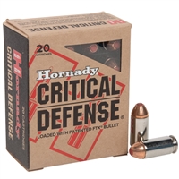 .40 S&W / 165gr / FTXÂ® Critical DefenseÂ® / Hornady / 20 Rds