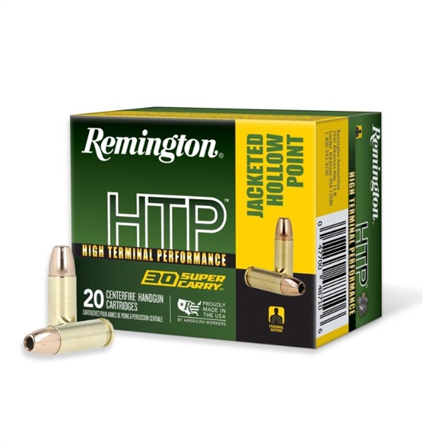 .30 SUPER CARRY / 100 GR JHP HIGH TERMINAL PERFORMANCE / 20 RDS / REMINGTON **NO LIMITS**