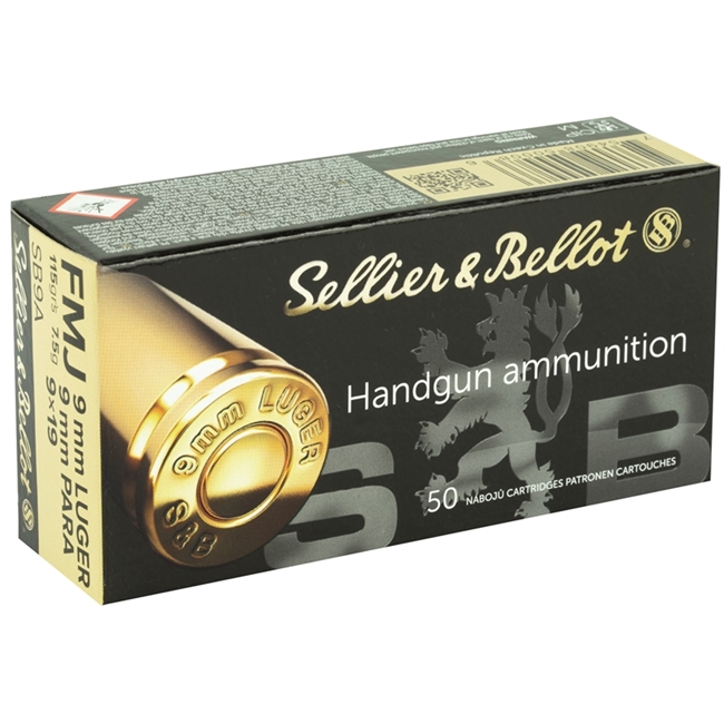 Sellier & Bellot 9mm 115 grain