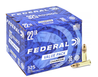 .22 LR / 36 GR CHAMPION TRAINING COPPER HP / 325 RDS / FEDERAL **NO LIMITS**