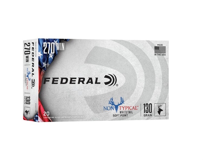 .270 WIN / 130 GR NON-TYPICALÂ® WHITETAIL SOFT POINT / 20 RDS / FEDERAL **NO LIMITS**