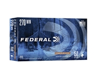 .270 WIN / 150 GR POWER-SHOKÂ® JACKETED SOFT POINT / 20 RDS / FEDERAL **NO LIMITS**