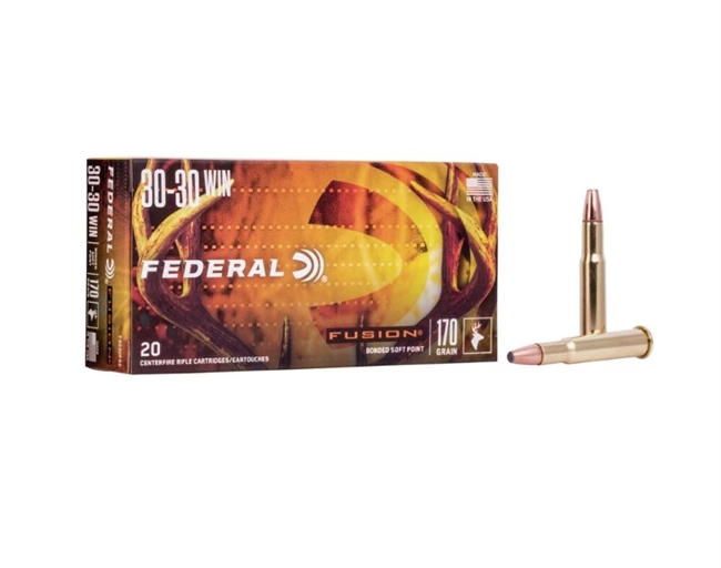 30-30 WIN / 170 GR FUSIONÂ® SOFT POINT / 20 RDS / FEDERAL **NO LIMITS**