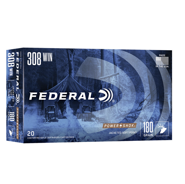 Federal .308 Win 180 grain, Power-shok