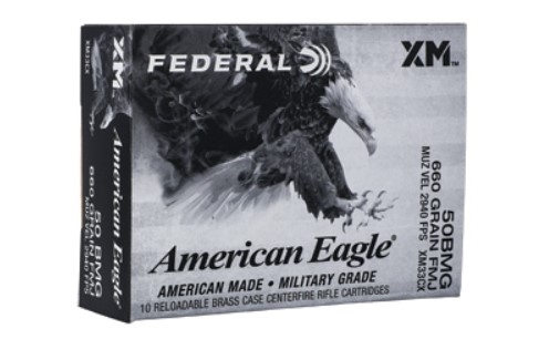 .50 BMG / 660 GRAIN / AMERICAN EAGLEÂ® XM FMJ / 20 RDS / FEDERAL **NO LIMITS**