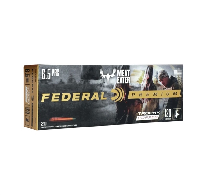 6.5 PRC / 120 GR FEDERAL PREMIUM TROPHY COPPER / 20 RDS / FEDERAL **NO LIMITS**