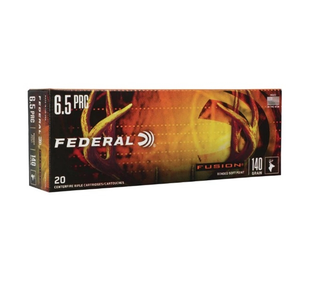 6.5 PRC / 140 GR FUSIONÂ® SOFT POINT / 20 RDS / FEDERAL **NO LIMITS**