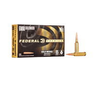 6MM CREEDMOOR / 105 GR FEDERAL PREMIUM GOLD MEDAL BERGERÂ® HYBRID TARGET / 20 RDS / FEDERAL **NO LIMITS**