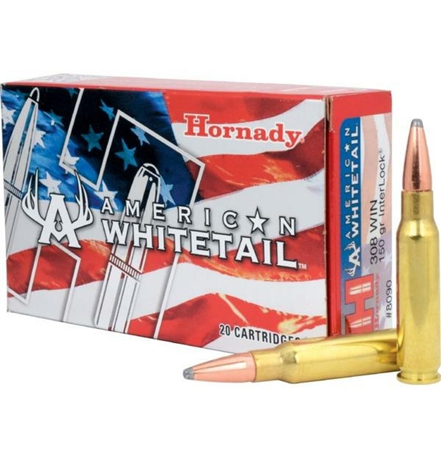 .308 Win / 150gr / InterLockÂ® American WhitetailÂ® / Hornady / 20 Rds