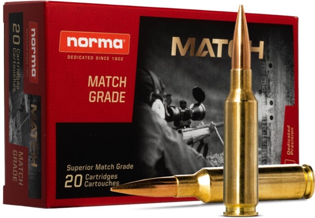 6.5 Creedmoor / 143gr Match Grade Hollow Point Boat Tail / Golden Target / 20 Rds / Norma