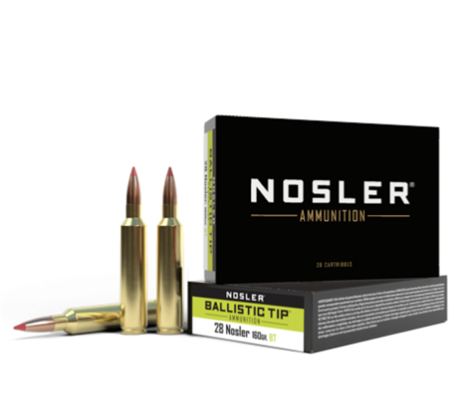 28 Nosler / 160gr / Ballistic Tip / 20 Rds / NOSLERÂ®