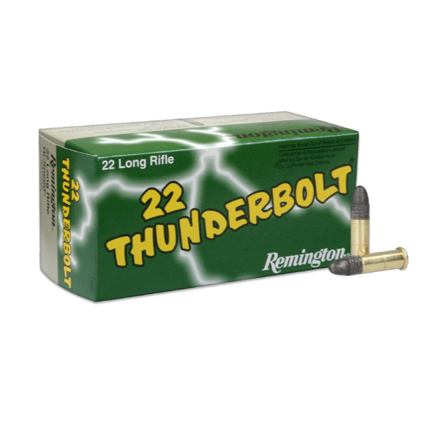 .22 LR / 40 GR THUNDERBOLT / 50 RDS / REMINGTON **NO LIMITS**