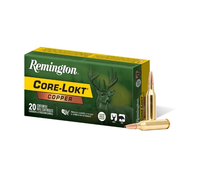 .270 WIN / 130 GR CORE-LOKTÂ® COPPER HP / 20 RDS / REMINGTON **NO LIMITS**