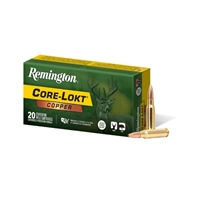 .308 WIN / 150 GR CORE-LOKTÂ® COPPER HP / 20 RDS / REMINGTON **NO LIMITS**