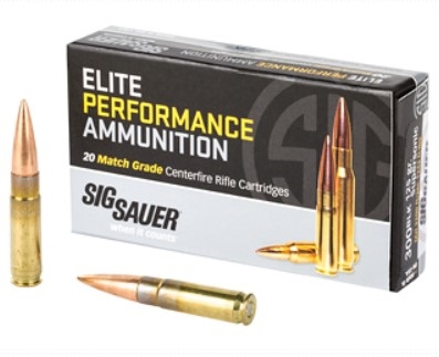 .300 AAC BLACKOUT / 125 GR ELITE MATCH SMK SUPERSONIC / 20 RDS / SIG SAUER **NO LIMITS**