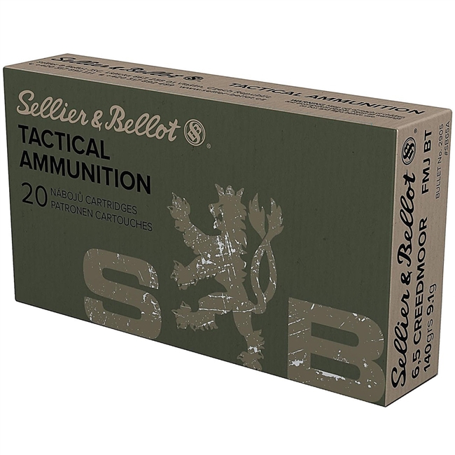 6.5 Creedmoor / 140gr Boat Tail / 20 Rds / Sellier & Bellot