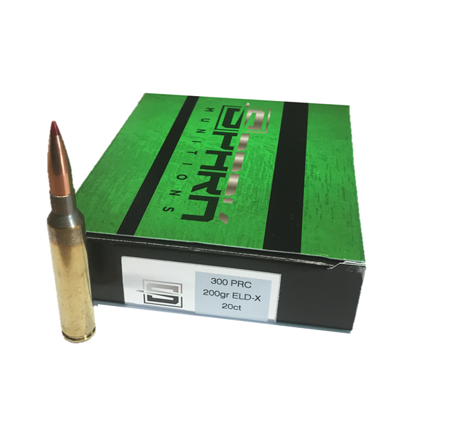 .300 PRC / 200gr ELD-X / Hornady Brass / 20 Rds / Spark Munitions