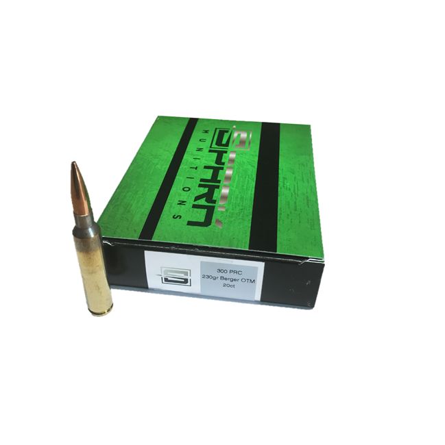 .300 PRC / 230gr Berger OTM / Hornady Brass / 20 Rds / Spark Munitions