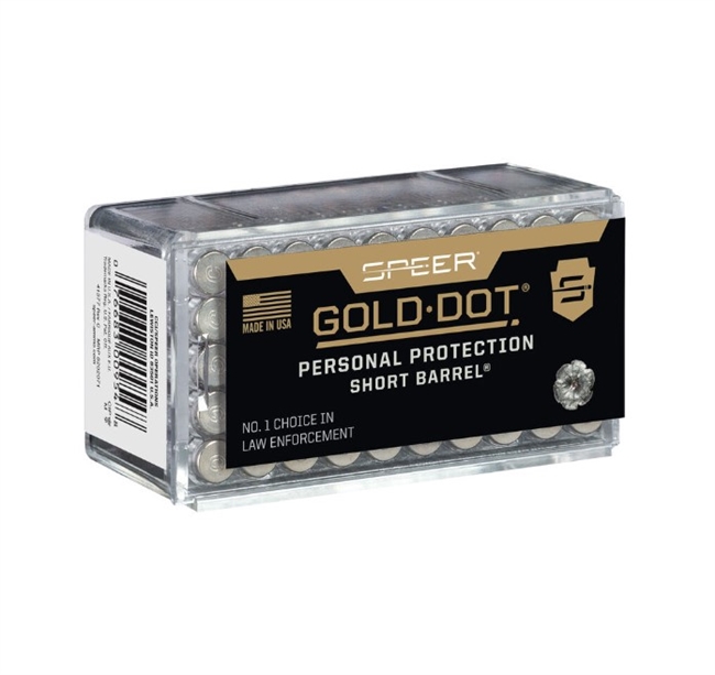 .22 WMR / 40 GR GOLD DOT PERSONAL PROTECTION SHORT BARREL / 50 RDS / SPEER **NO LIMITS**