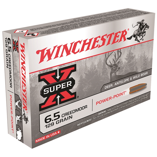 6.5 Creedmoor / 129gr / Power-PointÂ® / 20 Rds / Winchester