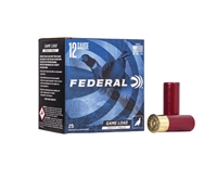12 GAUGE / 2.75 IN. GAME LOAD UPLAND HEAVY FIELD / 5 SHOT / 1.25 OZ / 25 RDS / FEDERAL **NO LIMITS**