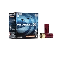 12 GAUGE / 2.75 IN. SPEED-SHOK STEEL BB / 1.125 OZ / 25 RDS / FEDERAL **NO LIMITS**