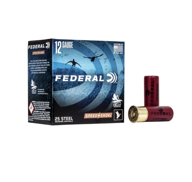 12 GAUGE / 2.75 IN. SPEED-SHOK STEEL BB / 1.125 OZ / 25 RDS / FEDERAL **NO LIMITS**