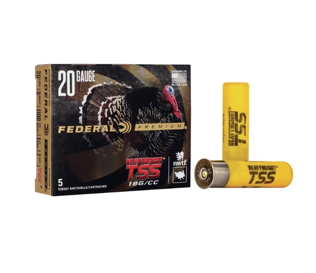 20 GAUGE / 3 IN. PREMIUM HEAVYWEIGHT TSS / 7 SHOT / 1.5 OZ / 5 RDS / FEDERAL **NO LIMITS**