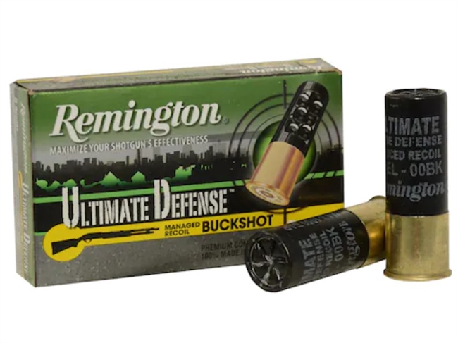 12 GAUGE / 00 BUCK ULTIMATE DEFENSE / 2.75 IN. / 8 PELLETS / 5 RDS / REMINGTON **NO LIMITS**