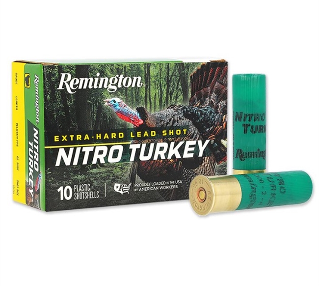 12 GAUGE / 2.75 IN. NITRO TURKEY / 4 SHOT / 1.5 OZ / 10 RDS / REMINGTON **NO LIMITS**