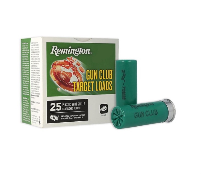 12 GAUGE / 2.75 GUN CLUB / 8 SHOT / 1 OZ. / 25 RDS / REMINGTON **NO LIMITS**