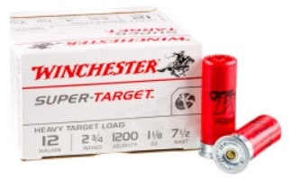 12 Gauge / 2.75 in. / 7.5 shot / 1.125 oz / Super Target / 25 Rds / Winchester