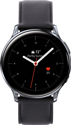 Samsung - Galaxy Watch Active2 Smartwatch 40mm Stainless Steel LTE (Unlocked) - Silver
