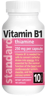 <b>Vitamin B1 250 MG</b> 100 Capsules