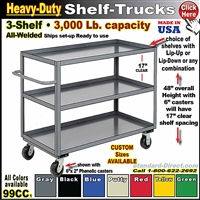 99CC * Heavy-Duty 3-Shelf Truck