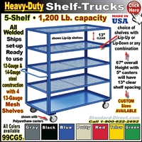 99CG5 * Heavy-Duty 5-Shelf Truck