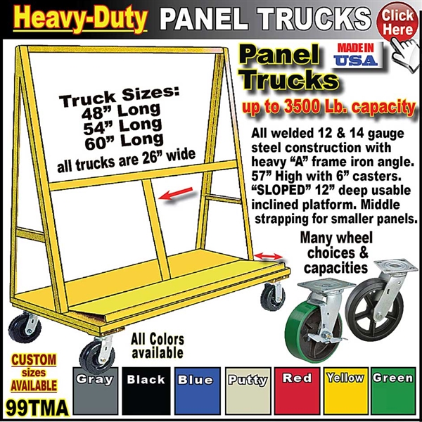 99TMA "A" FRAME PANEL TRUCKS