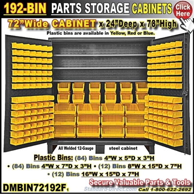 DMBIN72192F 192-BIN CABINET