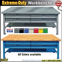 SH437 * Extreme-Duty 4-DRAWER Workbenchs