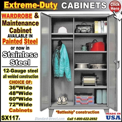 SX117 EXTREME-SERVICE WARDROBE CABINETS