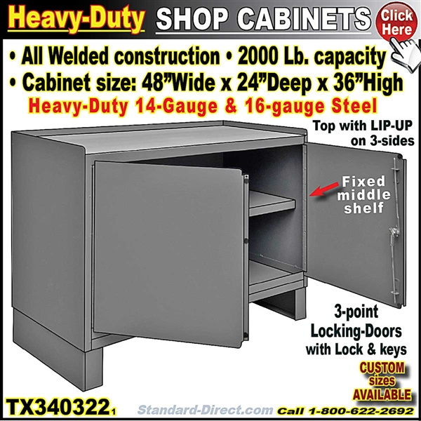 TX340322 SHOP & BENCH CABINET