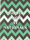 Good Luck At Nationals Card
