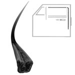 111-837-439D Door Window Felt Channel - Top/Rear (each)