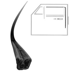Door Window Felt Channel - Top/Rear