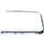 Outer Door Window Scraper w/ Aluminum Trim - Left / driver side | Type-1 '53-'64
